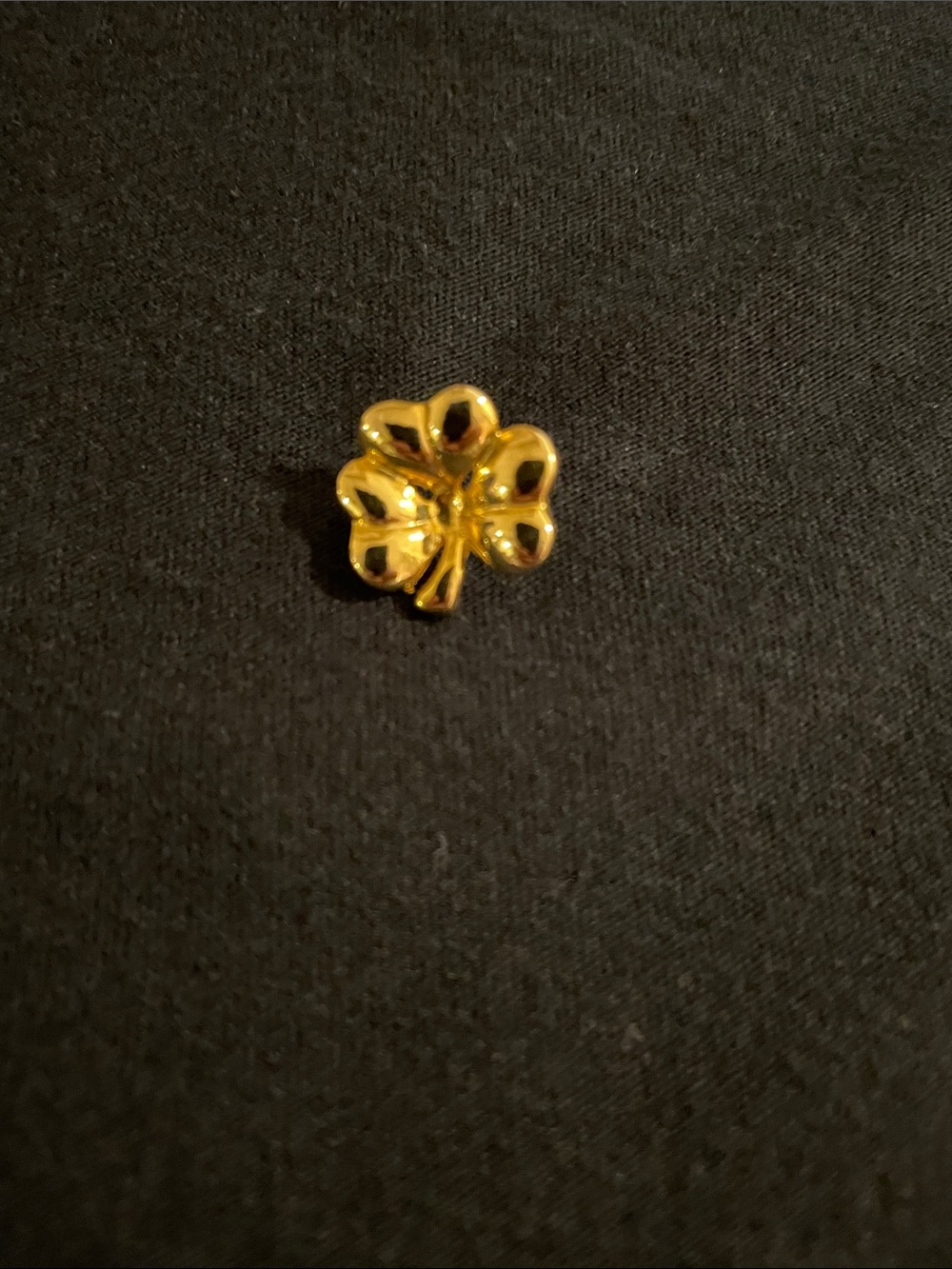 Gold Clover Pin Brooch - Women's Jewelry